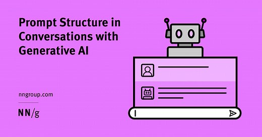 Prompt Structure in Conversations with Generative AI