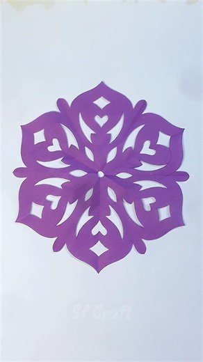 Aesthetic Purple Paper Art DIY 💜 | Simple Room Decor #shorts #sfcraftidea