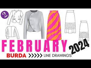 Burda 2/2024 LINE DRAWINGS FULL