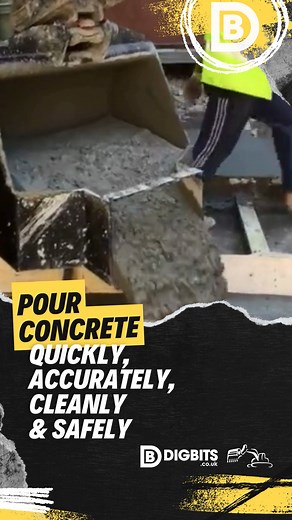 Pour concrete quickly, accurately, cleanly and safely, using your excavator, with a dedicated concrete bucket. No more digging concrete out of your digging or ditching buckets. No more spilling over the side of trenches. Modles suitable for excavators from 4 to 14 tonnes. | DIGBITS | Facebook