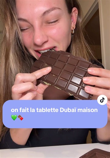 Recette de Tablette au Chocolat Dubaï maison