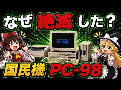 なぜ日本最強のPC-98は負けたのか？シェア90%が崩壊した理由【ゆっくり解説】