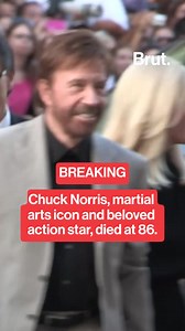 Chuck Norris, the martial artist and action film star who became a larger-than-life cultural icon, has died at 86, his family announced. In a statement, they said he passed away peacefully, surrounded by loved ones, remembering him as both a global symbol of strength and a devoted family man. #chucknorris #breakingnews #hollywood #martialarts #rip