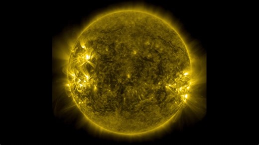 Amazing SDO Lunar Transit, Prominence Eruption, and M-Class Flare || On Jan 30, 2014, beginning at 8:31 a.m EST, the moon moved between NASA’s Solar Dynamics Observatory, or SDO, and the sun, giving the observatory a view of a partial solar eclipse from space. Such a lunar transit happens two to three times each year. This one lasted two and one half hours, which is the longest ever recorded. When the next one will occur is as of yet unknown due to planned adjustments in SDO's orbit. Note in the