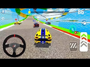 Impossible Crazy Cars Mega Ramp |Extreme Car Stunts Racing Driver Master Simulator Gameplay #racing