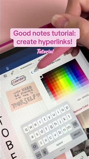 Goodnotes tutorial! Adding hyperlinks can help you easily navigate your notes + planning templates!