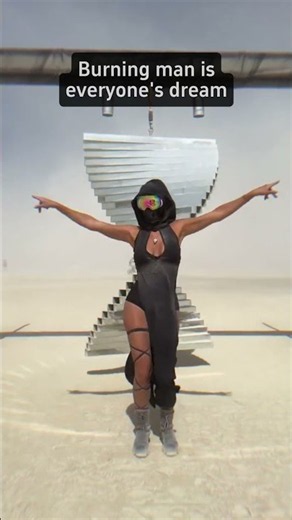 Burning man is everyone's dream | Music euphoria 🌌 #techno #edm #burningman
