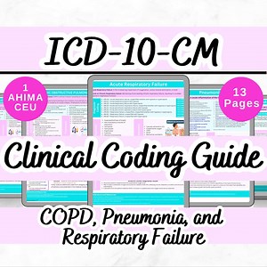 ICD-10 Cheat Sheet: Respiratory Conditions Coding Guide (digital Download) - Etsy
