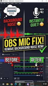 Fix Background Noise in OBS Studio (Instant Audio Fix!) #Shorts