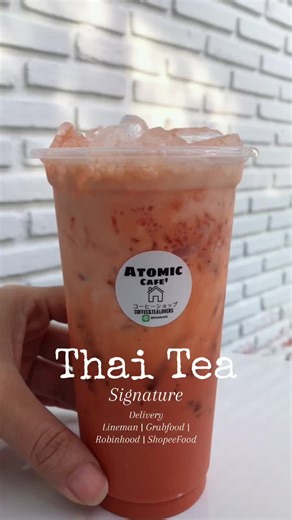 ชาเย็นหน้าหนาว #อะตอมมิคคาเฟ่ #ร้านกาแฟเล็กๆ #อะตอมมิคคาเฟ่ใกล้btsสายลวดe22 #Thaitea #ชาไทย #ชาเย็น