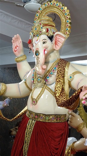 Dhoolpat unique Ganesh idol 2026 ♥️ 🙏 🎉 #viral #ytshorts #ganesh #tgstatefestival