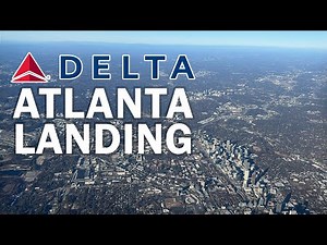 Clear Skies: Delta Airlines DL957 A321 Flight Landing in Atlanta with Downtown Views (Raw & Uncut)