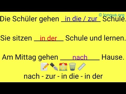 A1, A2, B1 - Learn German, #grammar, German grammar, #preposition, #nach #zu #learnGerman