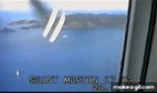 Stills from a video taken onboard Air Caraïbes Flight 1501 shortly before it crashed into a house on Make a GIF