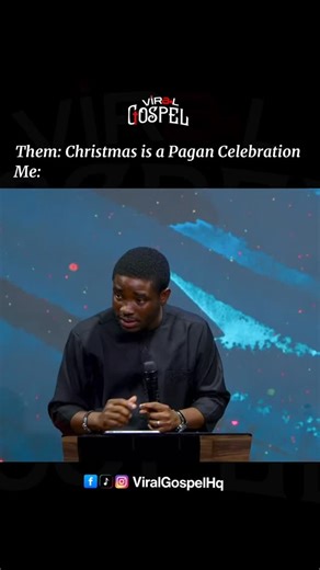 Viral Gospel | Sermons | Christian Reels on Instagram: "Them: Christmas is a pagan celebration Me: I’m not worshipping a pagan god Video Credits: @thedolapolawal Watch to the end. For More Edifying contents, please follow and share Copyright disclaimer under Section 107 of the Copyright Act allows the fair use of copyrighted material for the following purposes: Education, Teaching, News reporting, #Viralgospel #fyp #creatorsearchinsights #dolapolawal #christiantiktok"