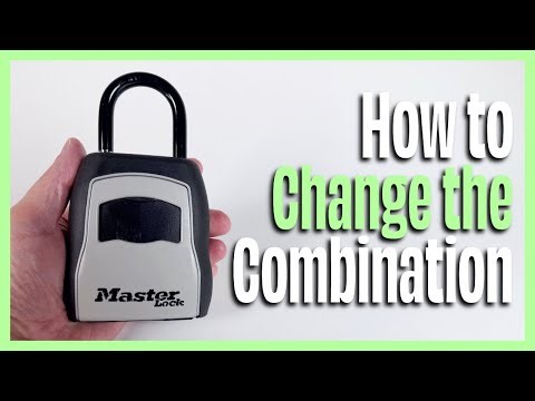How to Set or Reset Combination: Master Lock 5400D Key Box