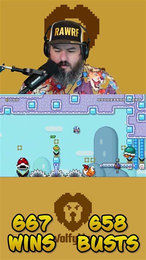 Glad I Had The Momentum There - One Shot or Bust Ep 1325 #mario #mariomaker #nintendo NGG-QP6-GQF