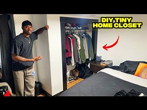 Building A Closet Inside My 12x34ft Shed Tiny Home| It’s Finished!!