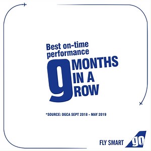 Getting you there on-time, every time! Proud to be the best on-time performing airline 9 months in a row. #GoOnTime with GoAir! ✈🕛 | GO FIRST