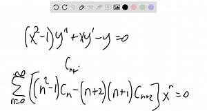 SOLVED:Find two linearly independent power series solutions for each differential equation about the ordinary point x=0. (x^2-1) y^''+x y^'-y=0