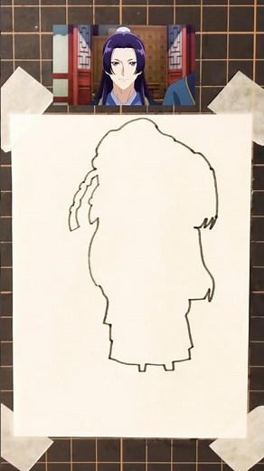 【薬屋のひとりごと】輪郭から描く壬氏の描き方！ #howtodraw #薬屋のひとりごと