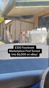 7.6K views · 48 reactions | We made it to #1! Our top eBay sale from last year! Nice $6,000 eBay sale from a $350 Facebook Marketplace find! If you think this high profit/low volume business model could be a good fit for you, comment WORKSHOP to get the link to our free workshop where we cover how we do these sales month after month! | Flea Market Flipper | Facebook