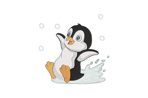 Penguin Machine Embroidery Design, Baby Items (instant Download - Etsy