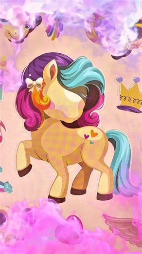 Pony Stickers 🦄💖 ASMR DIY #asmr #diy #shorts