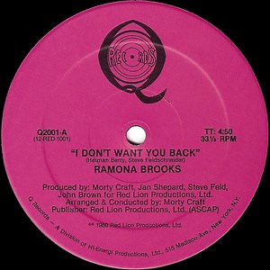 Ramona Brooks - I Don't Want You Back