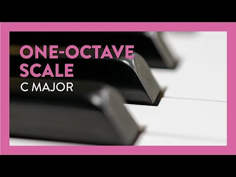 How to Play a C Major One-octave Scale on Piano