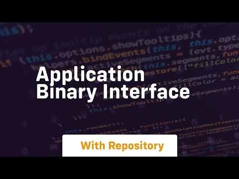 application binary interface