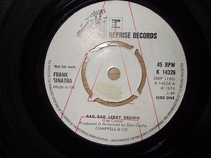 Frank Sinatra – Bad, Bad Leroy Brown (1974, Vinyl)