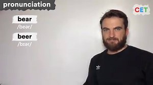 bear - /beər/ beer - /bɪər/ beard - /bɪərd/ bird - / bɜːrd/ | John Plus English