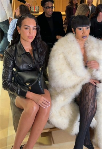 Cardi B y Georgina Rodríguez con bolso Gucci