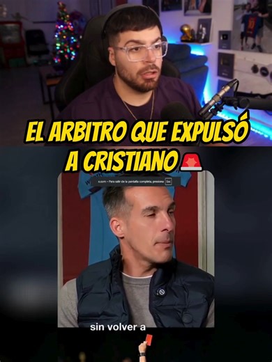 El árbitro que expulsó a Cristiano Ronaldo