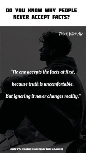 Why People Refuse to Accept Facts 🤯👀 #facts #shorts #shortvideo