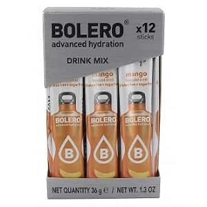 Bolero- Sugar Free Drink Mix Packets Mango Fruit Flavors | Powdered Flavored Water Packets | 36 Singles Sticks On The Go Packets