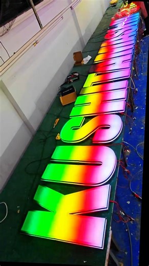 We can make different colors for you like this #sign#signage #design #signagedesign #ledlight#signature #lightbox #lamplight #ledlightstrip #led#logodesign #sourcefactory #shop #store #abyss#foryou | 罗鹏