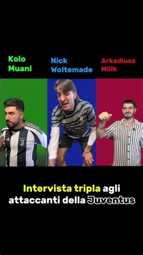 Intervista tripla ai giocatori della Juventus