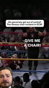 The insane chair incident during ECW! #wwe #wwenews #wwetiktok #wwetok #wweraw