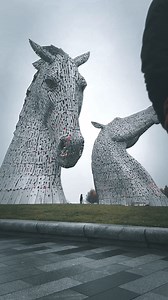 22K views · 970 reactions | The Kelpies stand as giants of Scottish folklore, blending beauty and power in a tribute to our land’s wild spirit. Rising 30 meters, these sculptures mirror Scotland’s strength and timeless charm, capturing the magic of our legends gbsct The birds that flew over were paid actors #visitscotland #scotlandiscalling #scotland | johnmurrayjnr | Facebook