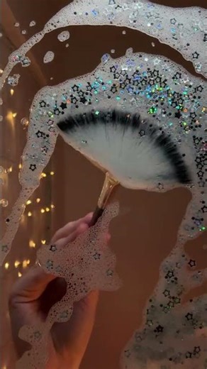 Relaxing Visual ASMR | Starry Foam Painting 🌟