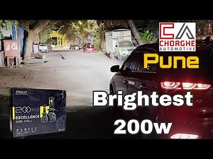 🔥powerfull🔥MOCO 200w headlight light setup 🙈for your car in Pune by Chorghe automotive | 📞9579582030