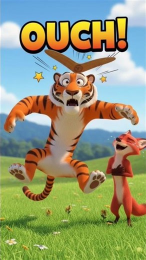 VIDEO TITLE:The Boomerang Fail! 🪃🐯 Tiger Hits Himself | Funny 3D Animation