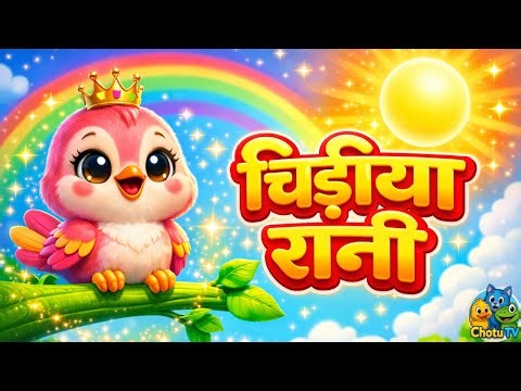 Chidiya Rani Badi Sayani 🐦 | चिड़िया रानी कविता | Hindi Kids Rhyme | Chotu TV Nursery Rhymes