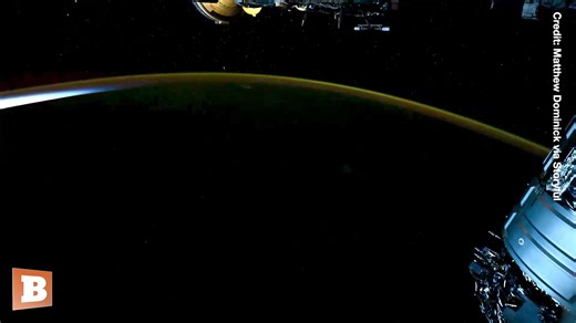 NASA astronaut Matthew Dominick shared striking footage from the ISS that captures the intense night lights, storms, and stark divide of illumination over the Korean peninsula. | Breitbart