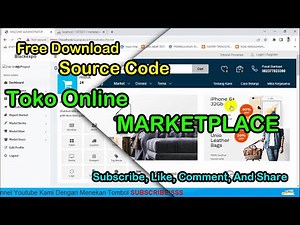 Download GRATIS Source Code Toko Online Marketplace | Videos Drawing