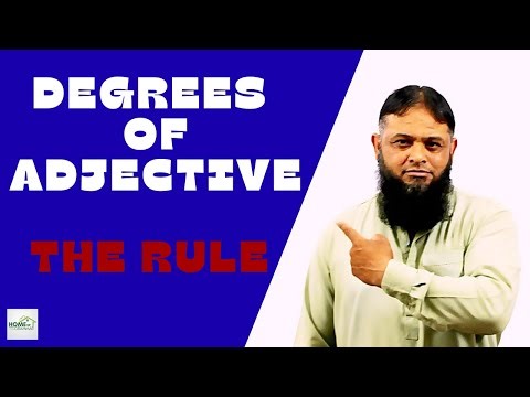 Degrees of Adjectives: How to Compare Two Things (Comparative Rules)