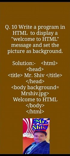 HTML programs no. 10