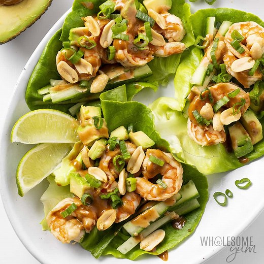 Shrimp Lettuce Wraps - Wholesome Yum